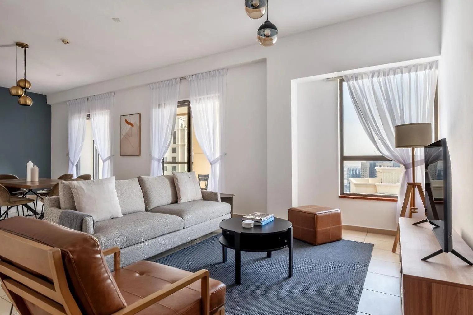 Ferienwohnung Blueground Sadaf 6 Marina View Pool Security Dxb-1428 Dubai